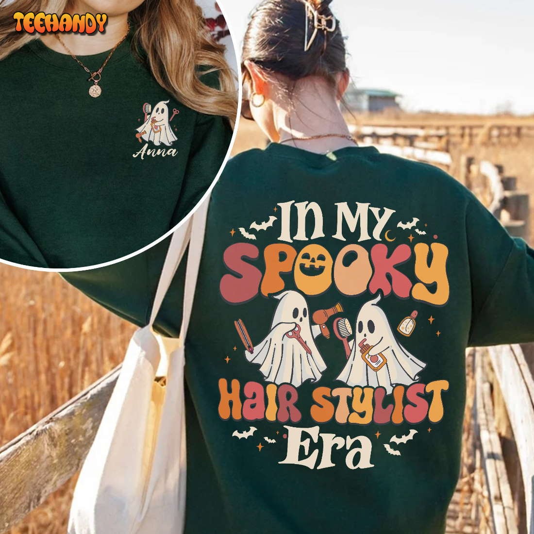 In My Spooky Hair Stylist Era Sweatshirt, Hair Stylist Shirt