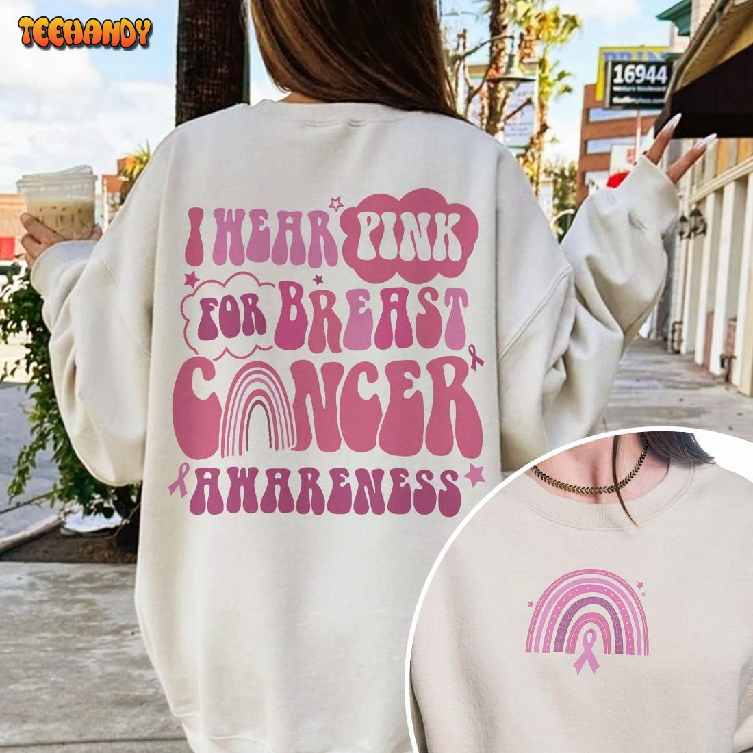 In October We Wear Pink Sweatshirt, Breast Cancer Survivor Shirt