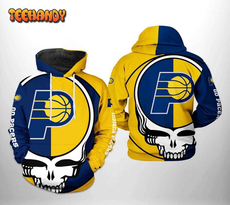 Indiana Pacers NBA Grateful Dead 3D Printed Hoodie Zipper Hoodie