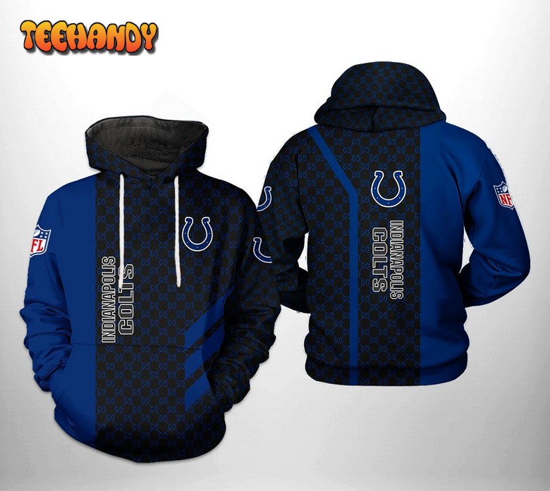 Indianapolis Colts NFL 3D Printed Hoodie Zipper Hoodie