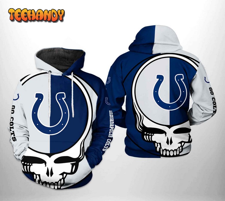 Indianapolis Colts NFL Grateful Dead 3D Printed Hoodie Zipper Hoodie