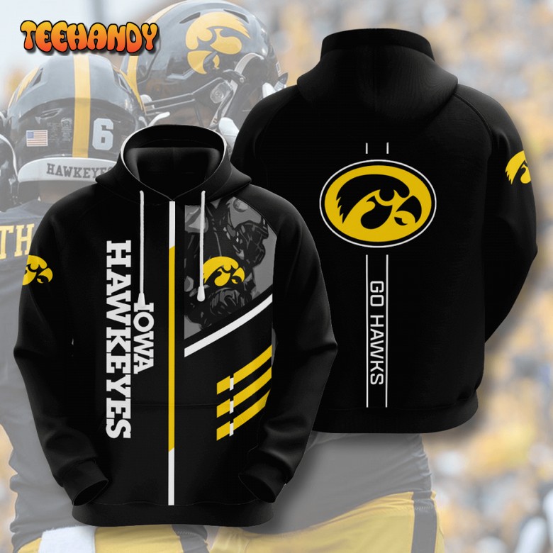 Iowa Hawkeyes American Football 3D Printed Hoodie Zipper Hoodie