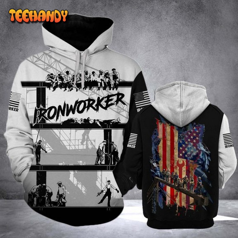 Ironworker 3D Printed Hoodie Zipper Hoodie