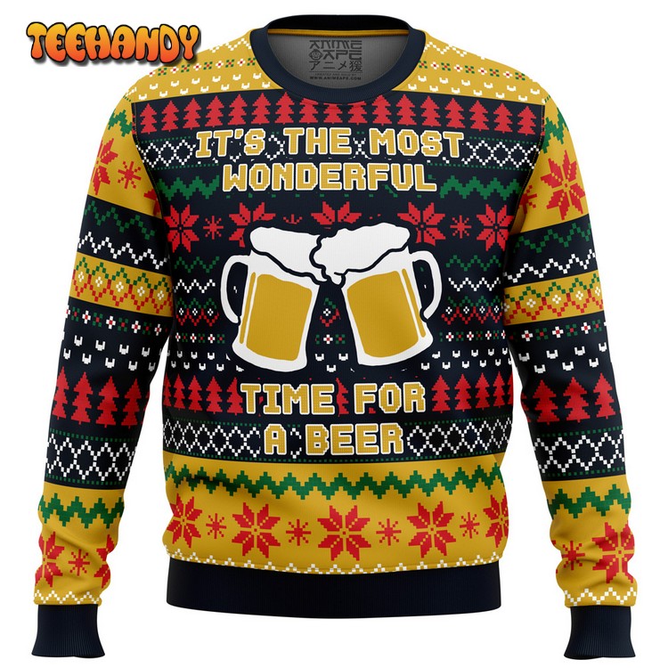 It’s The Most Wonderful Time For A Beer Parody Ugly Sweater