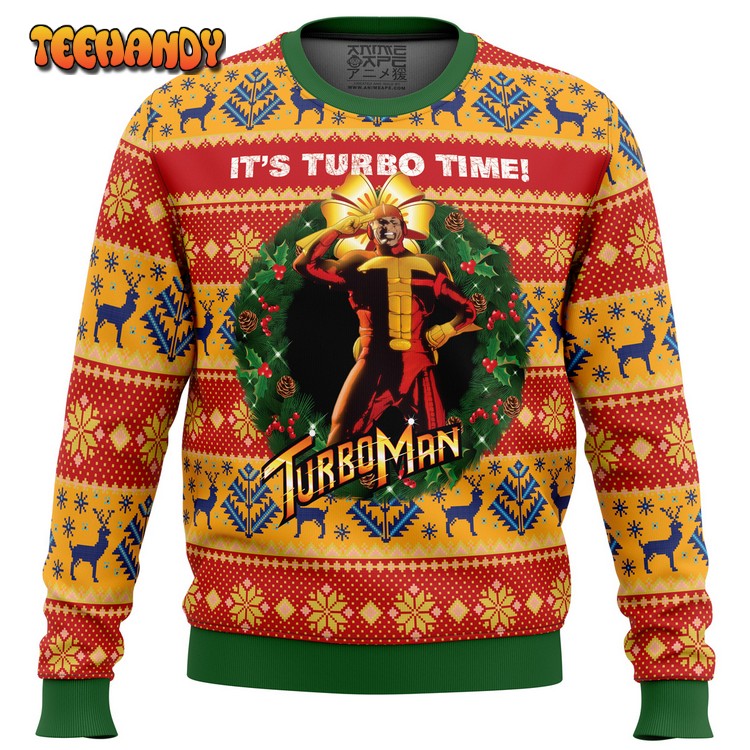 It’s Turbo Time Turbo Time Ugly Christmas Sweater