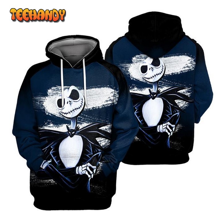 Jack Skellington in Tuxedo 3D Printed Hoodie Zipper Hoodie