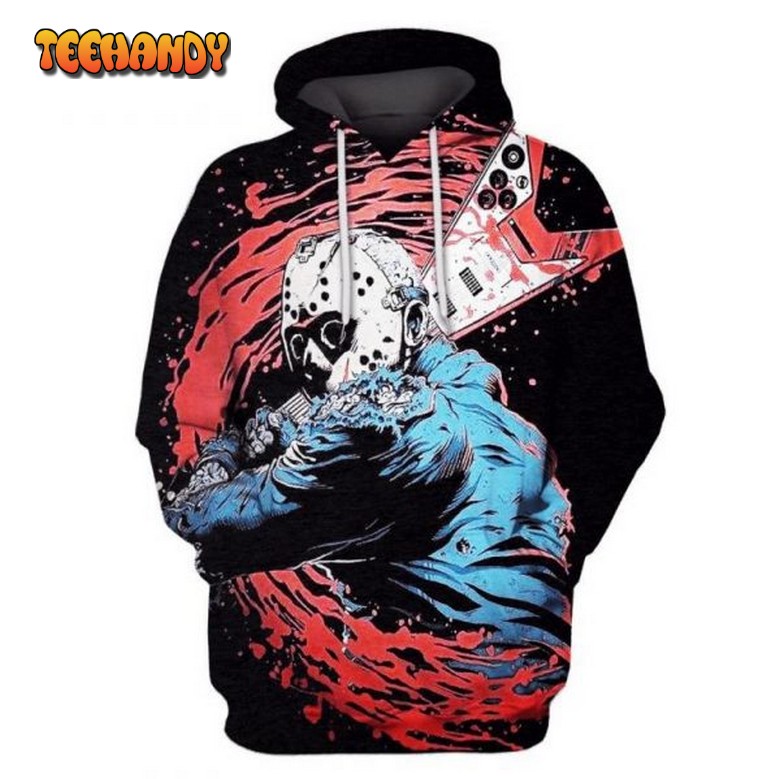 Jason Voorhees Friday the 13th Metal Rock 3D Printed Hoodie