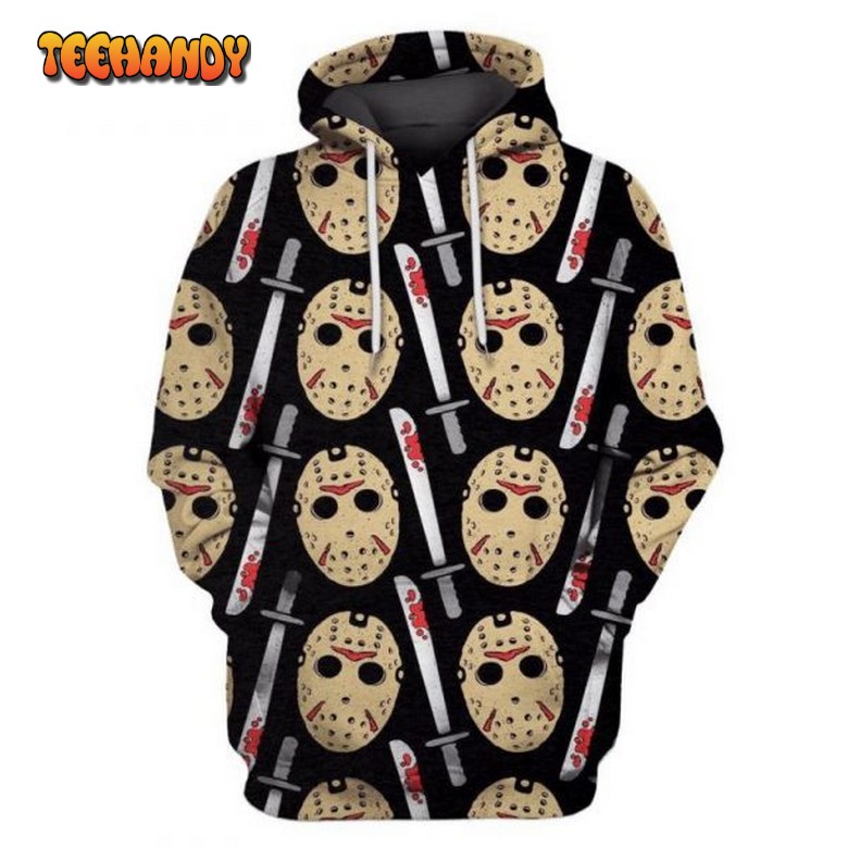 Jason Voorhees Friday The 13Th Pattern 3D Printed Hoodie