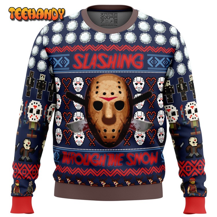 Jason Vorhees Friday the 13th Ugly Christmas Sweater