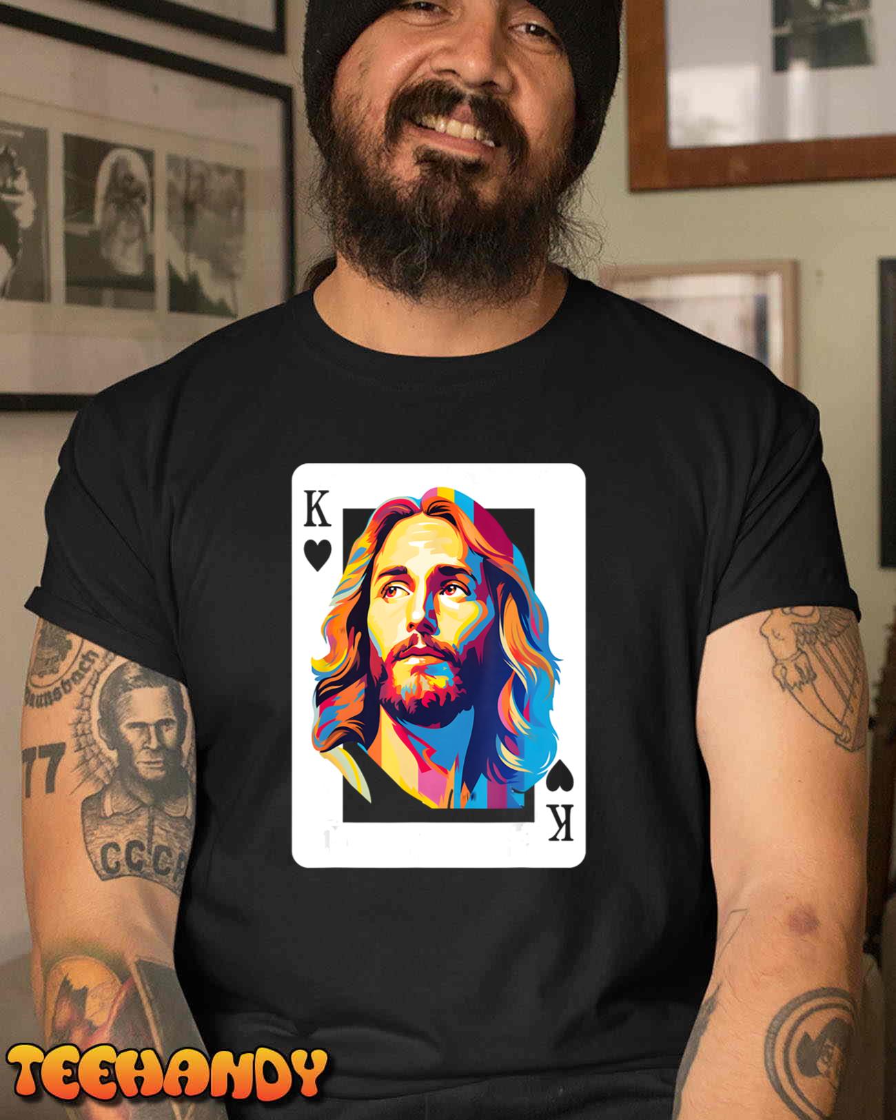 Jesus King Card Christian For Men Women T-Shirt