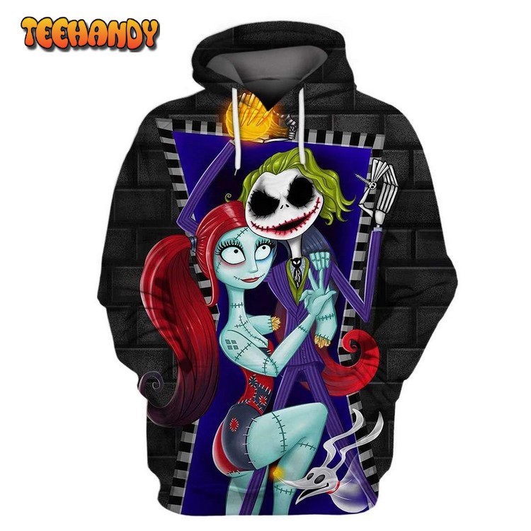 Joker Jack Skellington 3D Printed Hoodie