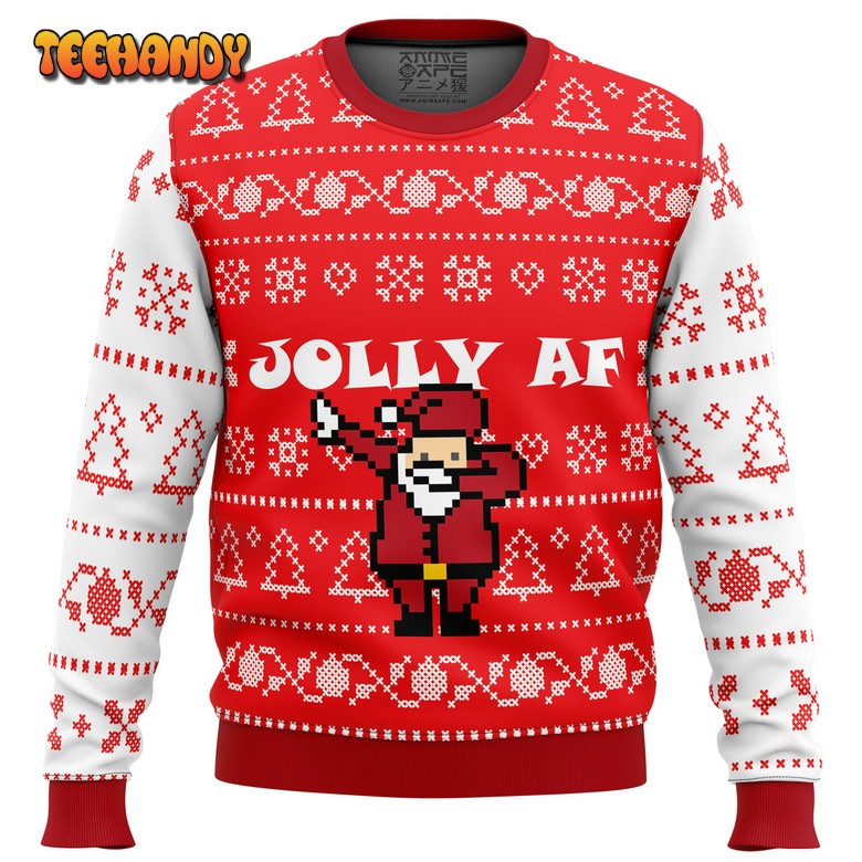 Jolly AF Ugly Christmas Sweater