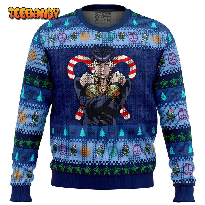 Josuke Higashikata Jojo’s Bizarre Adventure Ugly Christmas Sweater