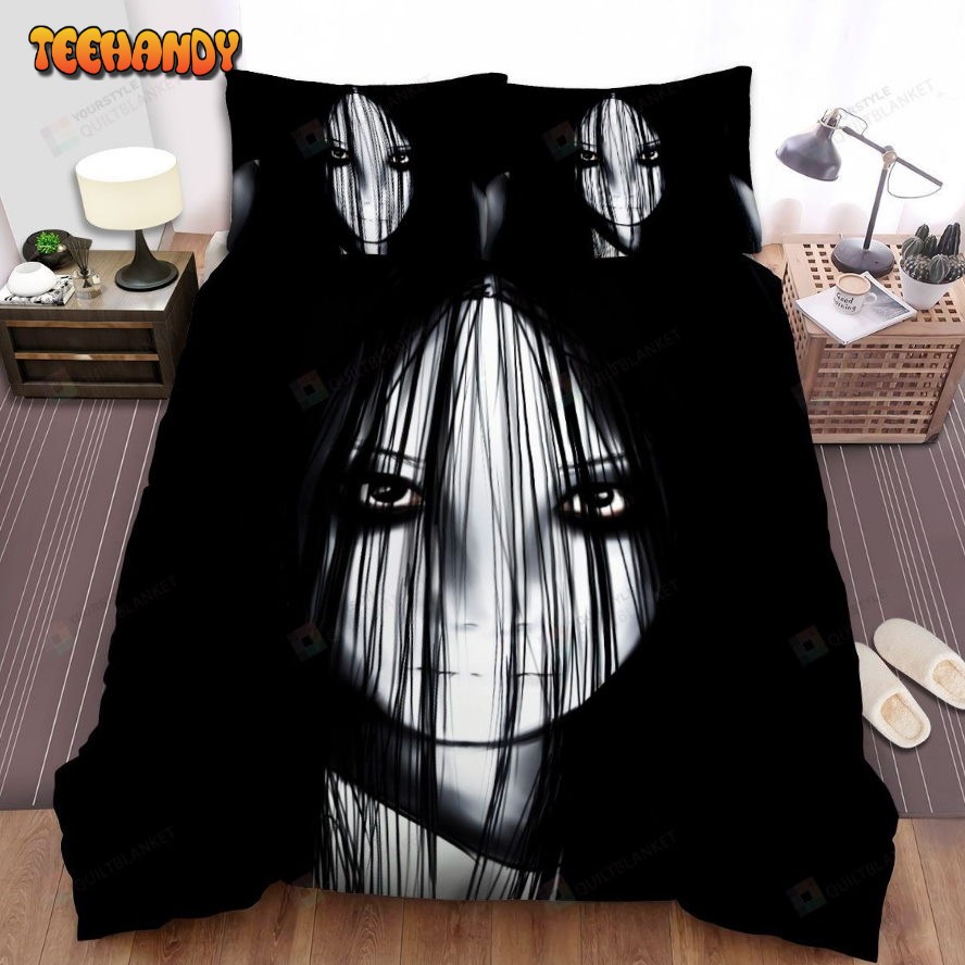 Ju-On The Grudge (2002) Lady Movie Poster Spread Comforter Bedding Sets