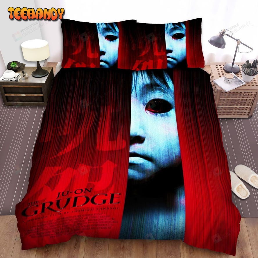 Ju-On The Grudge (2002) Peep Movie Poster Comforter Bedding Sets