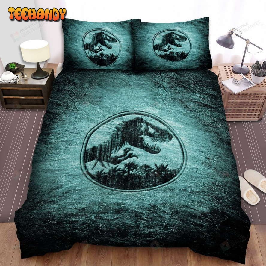 Jurassic Park Movie Logo Film I Image Spread Comforter Bedding Sets