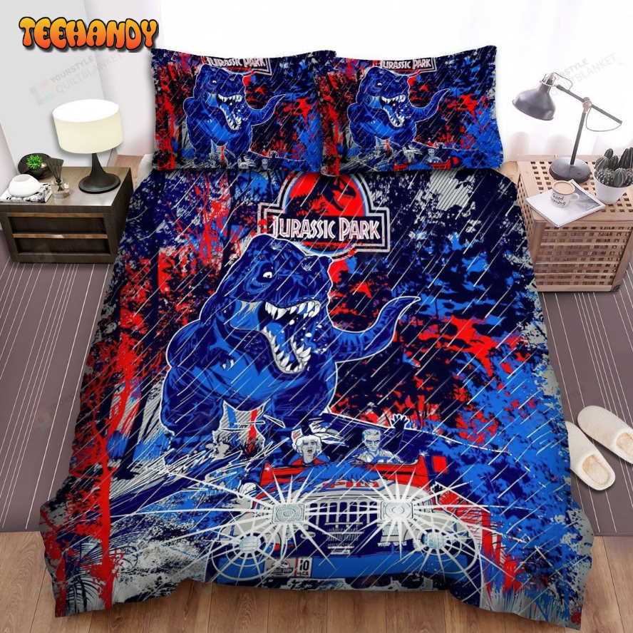 Jurassic Park Movie Poster I Spread Comforter Duvet Cover Bedding Sets