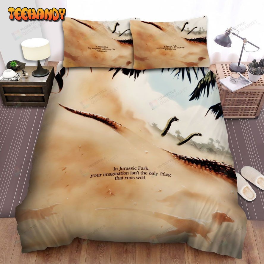 Jurassic Park Movie Sandstorms Photo Spread Comforter Bedding Sets