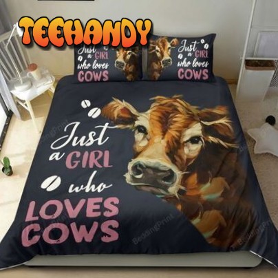 Just A Girl Who Loves Cows Brown Cow Bedding Sets