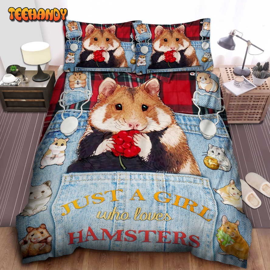 Just A Girl Who Loves Hamsters Bed Sheets Duvet Cover Bedding Sets