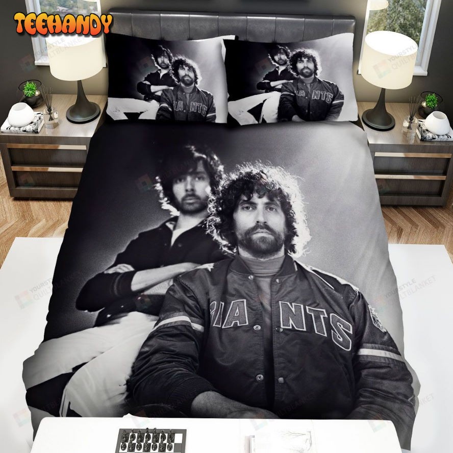 Justice Band Black and White Photo Spread Comforter Duvet Cover Bedding Sets