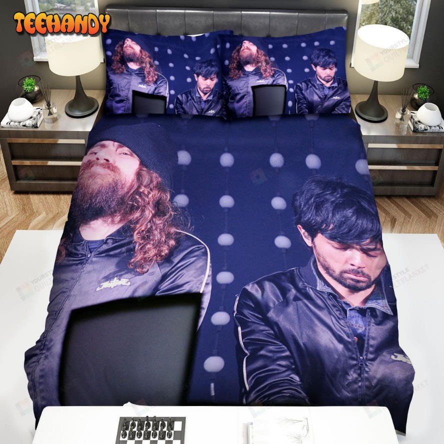 Justice Band Members Photo On Stage Spread Comforter Bedding Sets