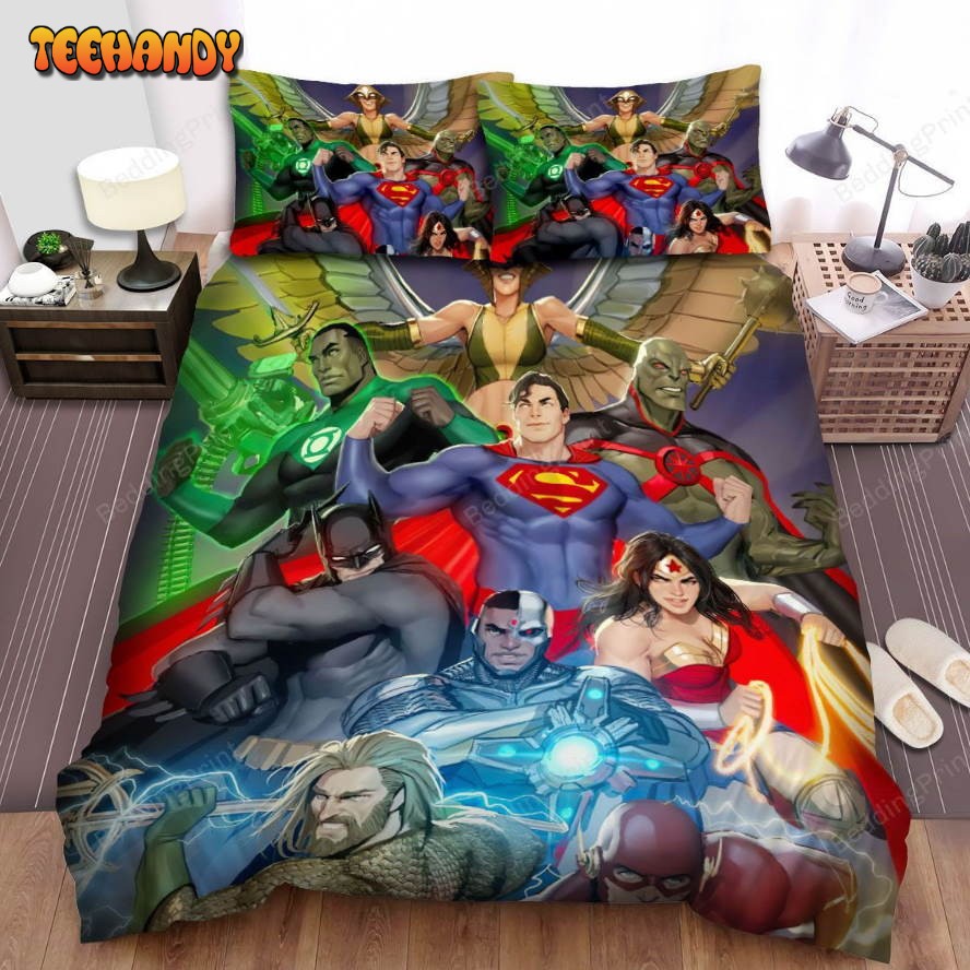 Justice League Main Force Bed Sheets Spread Duvet Cover Bedding Sets