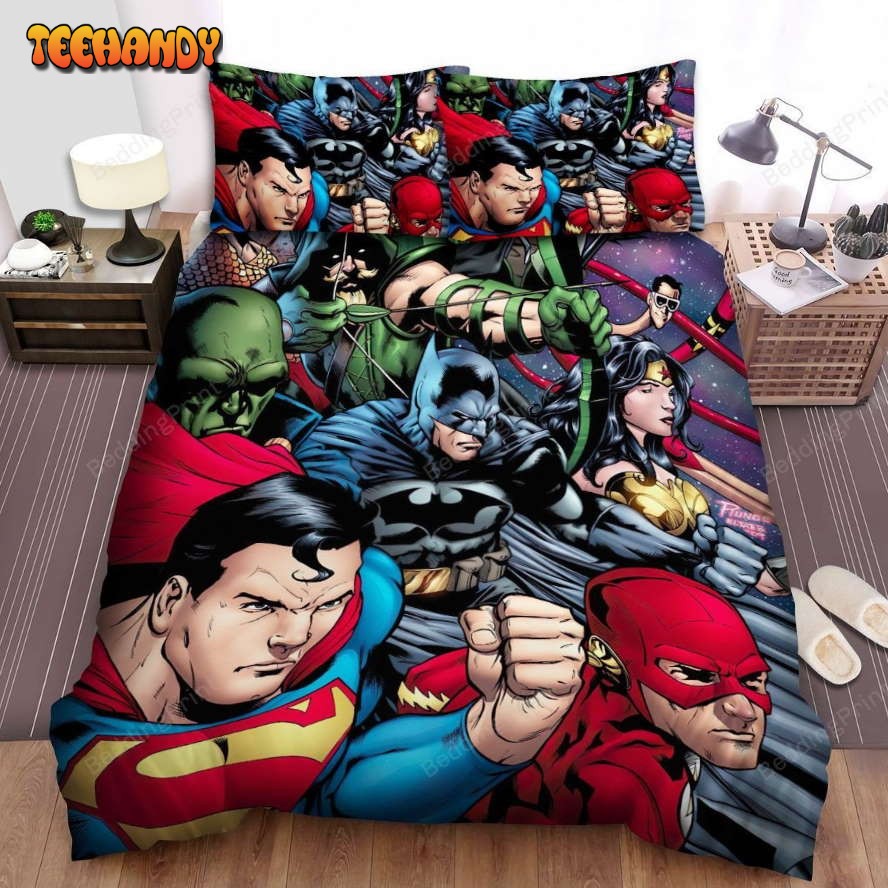 Justice League Prepare To The Fight Bed Sheets Spread Duvet Cover Bedding Sets