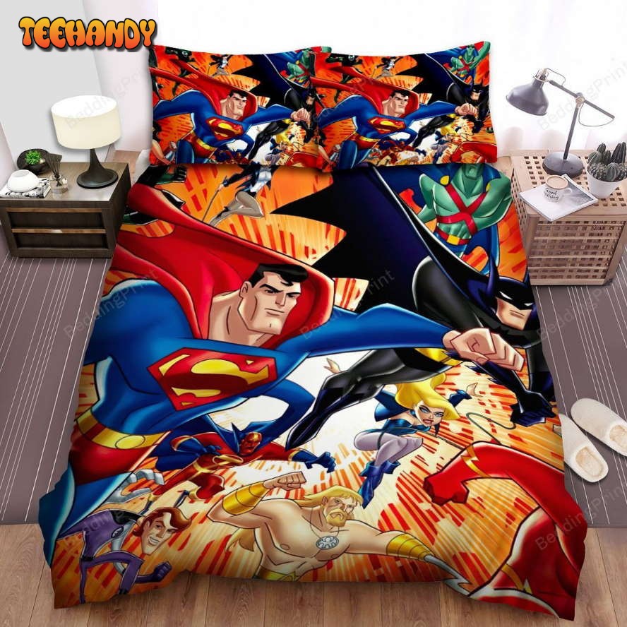 Justice League The Strongest Squad Bed Sheets Spread Duvet Cover Bedding Sets