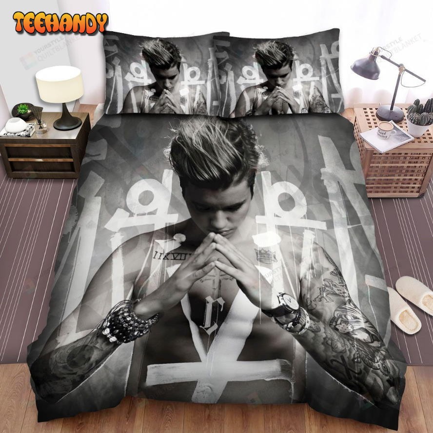 Justin Bieber Purpose Album Art Cover Bed Sheets Spread Duvet Cover Bedding Sets