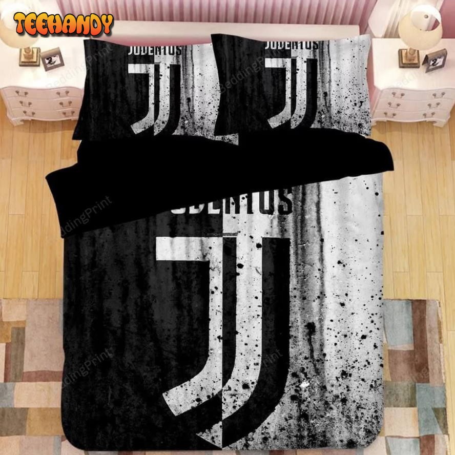 Juventus Soccer Club 3d Logo Bedding Set (Duvet Cover and Pillow Cases)