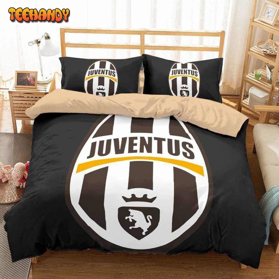 Juventus Soccer Club Logo Bedding Set (Duvet Cover and Pillow Cases)