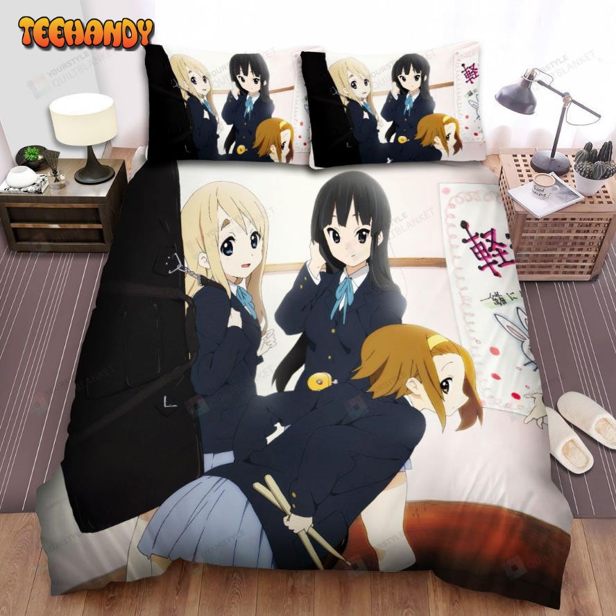 K-On, Looking Forward To The Show Bed Sheets Spread Duvet Cover Bedding Sets
