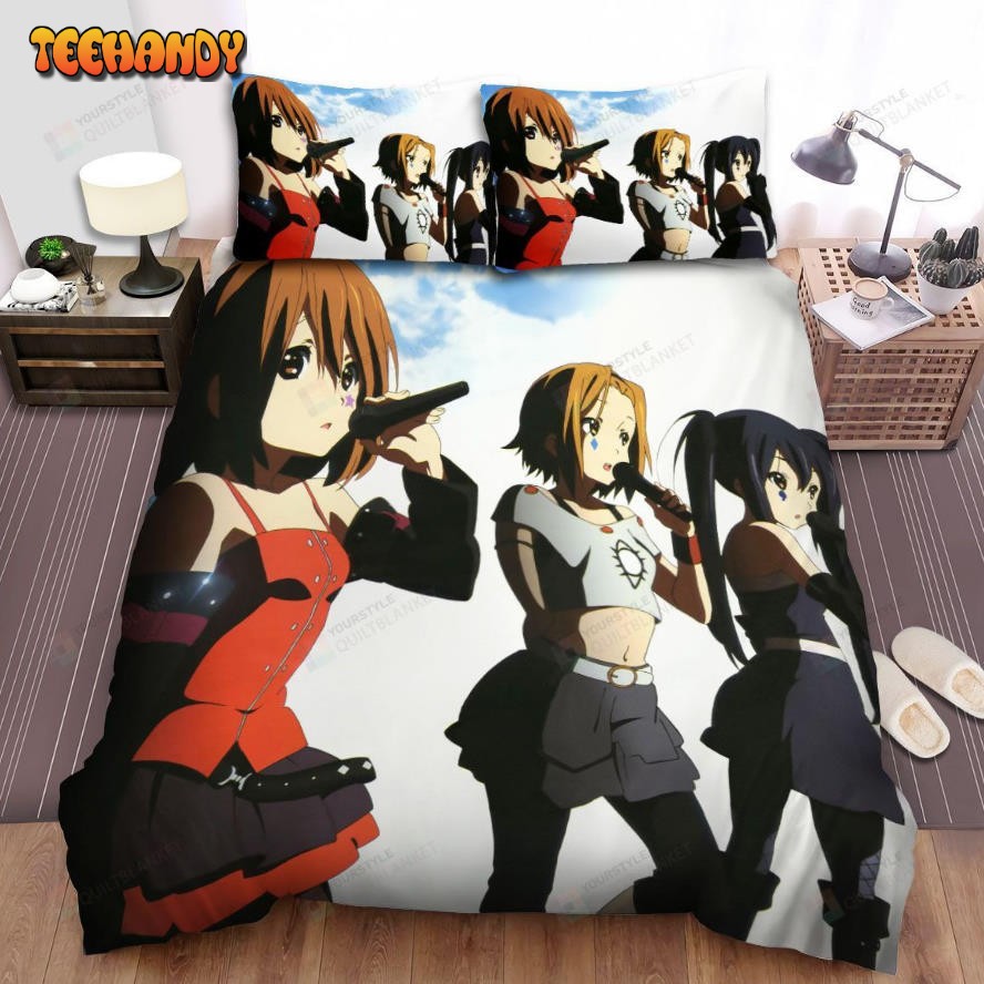 K-On, Show Of The Girls Bed Sheets Spread Duvet Cover Bedding Sets