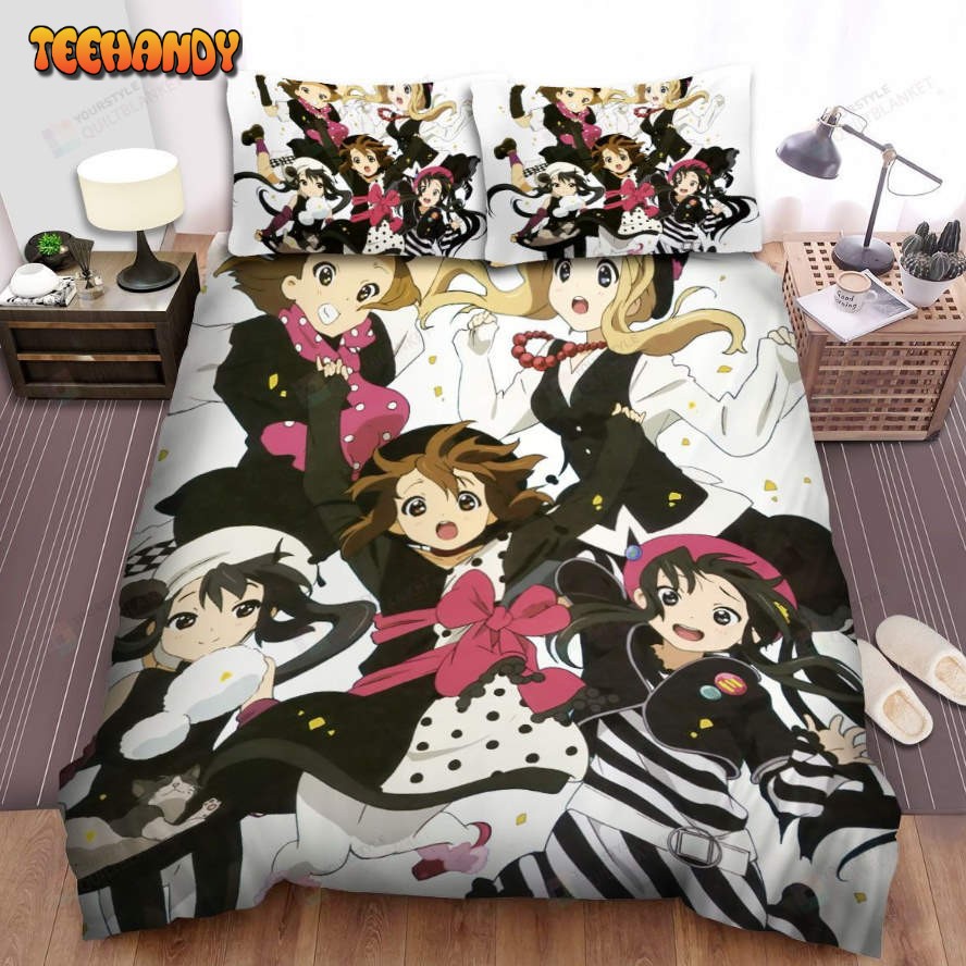 K-On, The Dancing Band Art Bed Sheets Spread Duvet Cover Bedding Sets