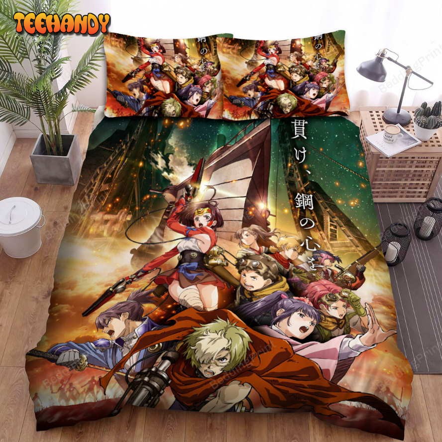 Kabaneri Of The Iron Fortress Main Characters Poster Spread Bedding Sets