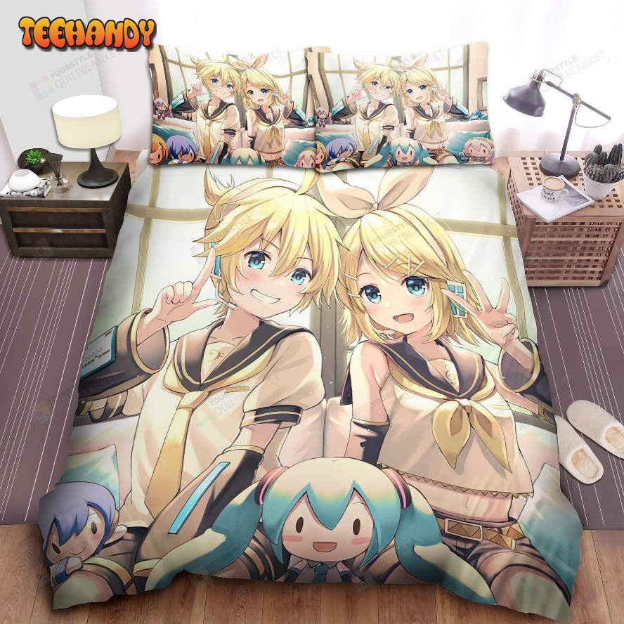 Kagamine Rin &amp Kagamine With Vocaloid Dolls Len Bedding Sets