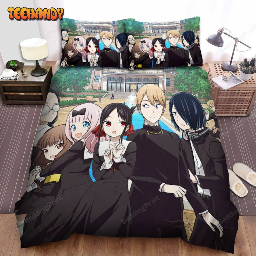 Kaguya-Sama Love Is War Characters 3 Bed Sheets Duvet Cover Bedding Sets