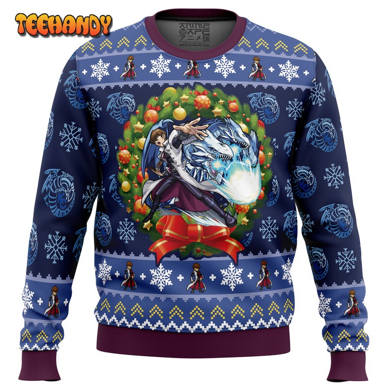 Kaiba Blue-Eyes White Dragon Christmas Yugioh Ugly Sweater