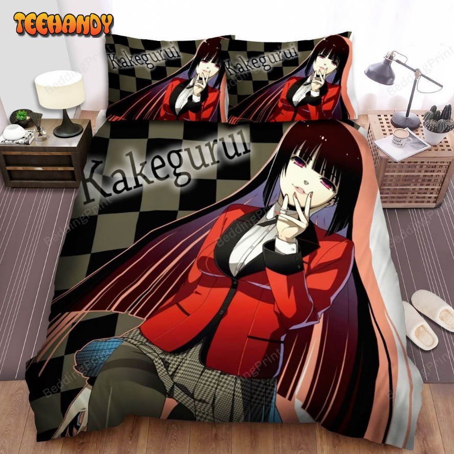 Kakegurui Character Yumeko Spread Comforter Duvet Cover Bedding Sets