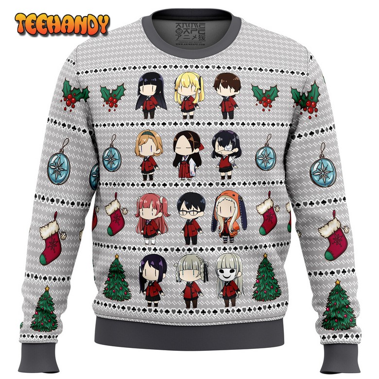 Kakegurui Chibi Gamblers Ugly Christmas Sweater