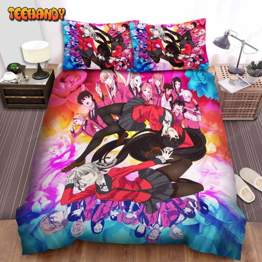 Kakegurui Season 2 Characters Spread Comforter Duvet Cover Bedding Sets