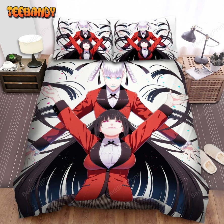 Kakegurui Yumeko And Kirari Bed Sheets Duvet Cover Bedding Sets