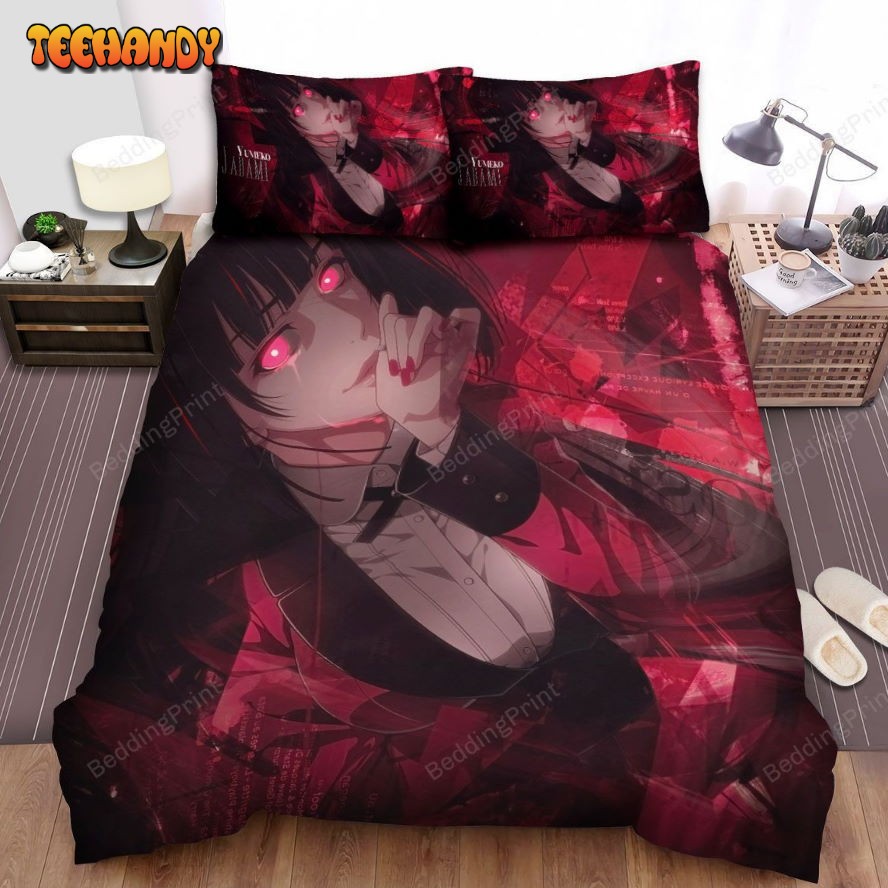 Kakegurui Yumeko Digital Art Bed Sheets Duvet Cover Bedding Sets