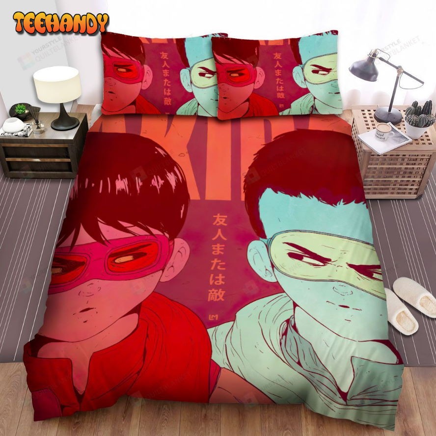 Kaneda and Tetsuo In Akira Alternative Poster Spread Comforter Bedding Sets