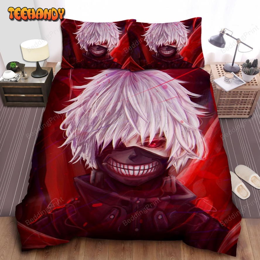 Kaneki Wearing Mask Bed Sheets Duvet Cover Bedding Sets