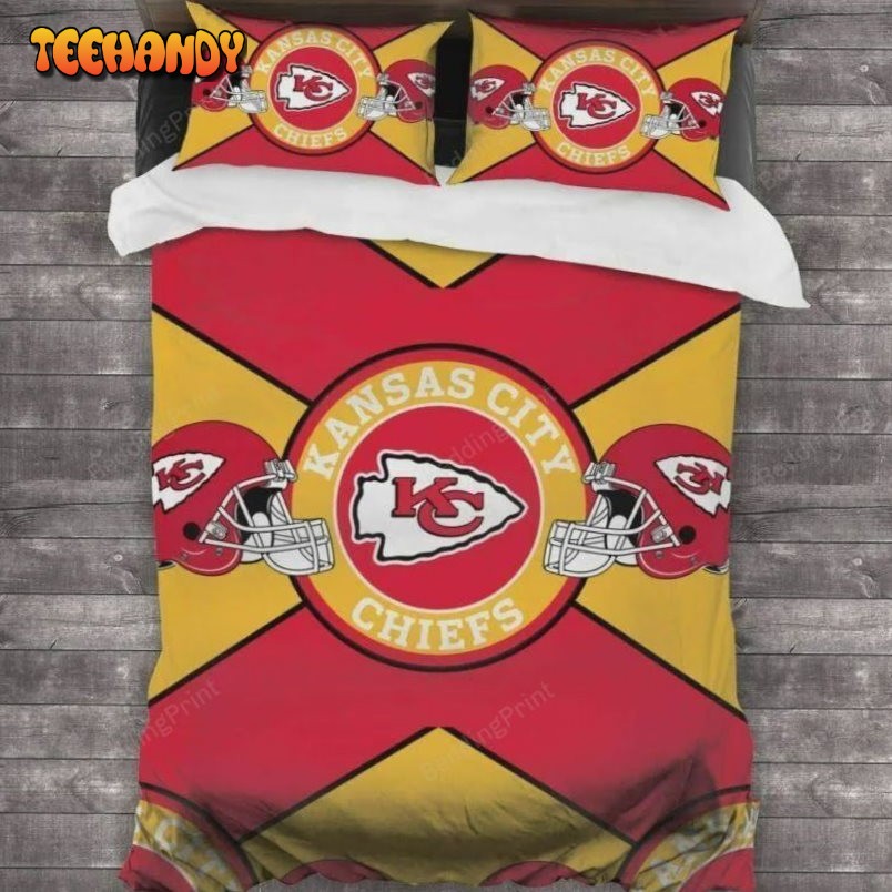 Kansas City Chiefs Bedding Set Duvet Cover Pillowcases