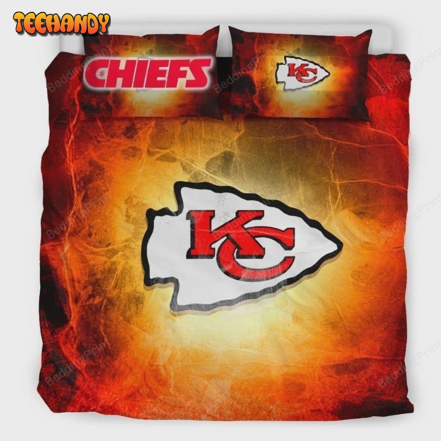 Kansas City Chiefs Duvet Cover Quilt Cover Pillowcase Bedding Set