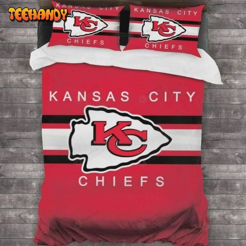 Kansas City Chiefs Football Bedding Set Duvet Cover Pillowcases