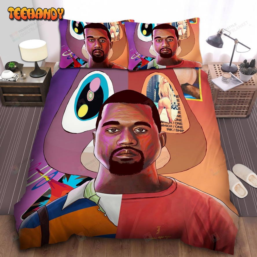 Kanye West Album Cover Mix Spread Comforter Duvet Cover Bedding Sets